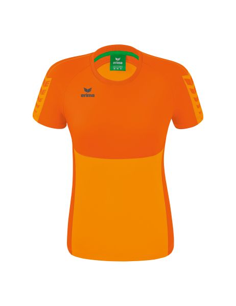 Erima Six Wings T-Shirt Damen new orange/orange, Größe: 34