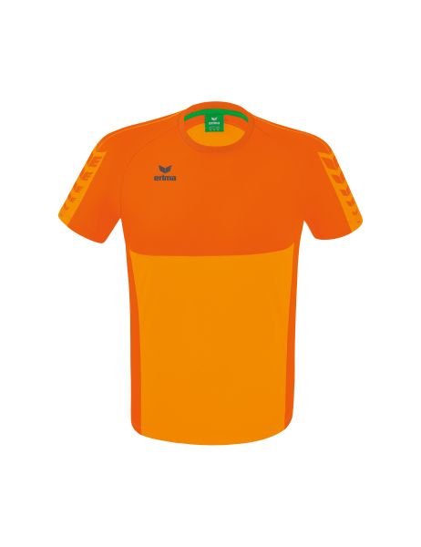 Erima Six Wings T-Shirt Kinder new orange/orange, Größe: 116