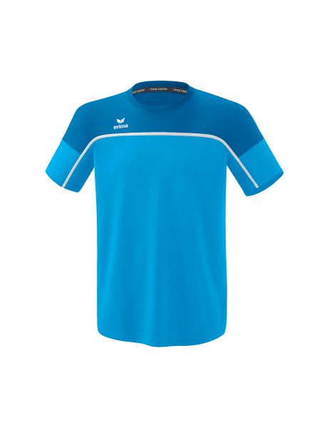 Erima CHANGE by erima T-Shirt Kinder curacao/mykonos/weiß, Größe: 128