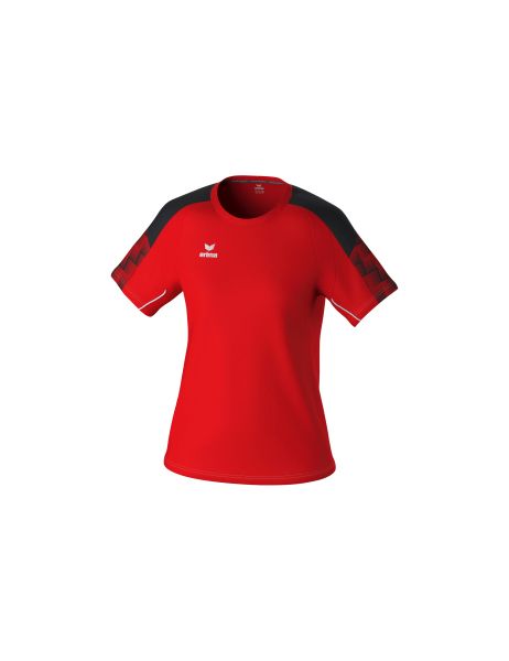Erima EVO STAR T-Shirt Damen rot/schwarz, Größe: 34