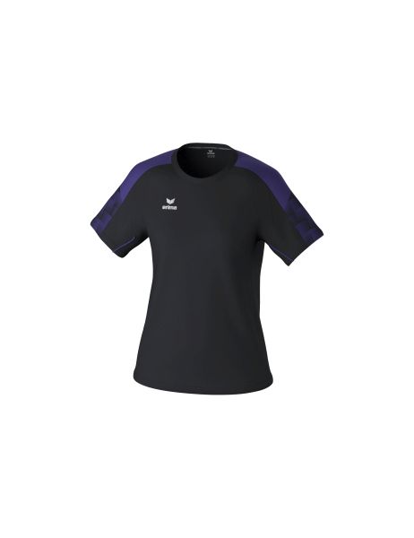 Erima EVO STAR T-Shirt Damen schwarz/ultra violet, Größe: 34
