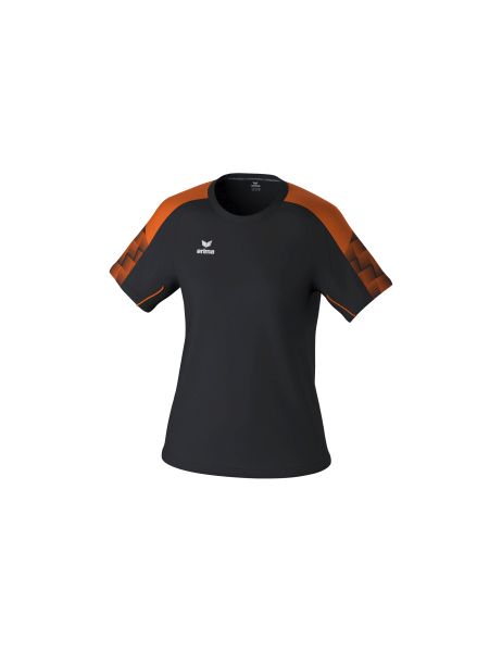Erima EVO STAR T-Shirt Damen schwarz/orange, Größe: 34
