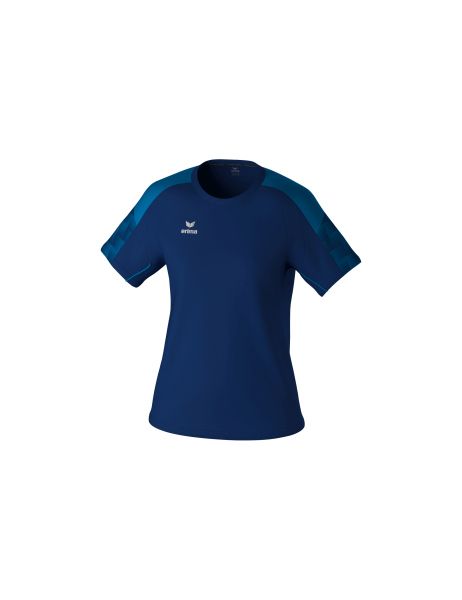 Erima EVO STAR T-Shirt Damen new navy/mykonos blue, Größe: 34