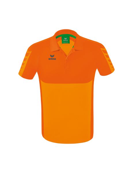 Erima Six Wings Poloshirt Erwachsene new orange/orange, Größe: S