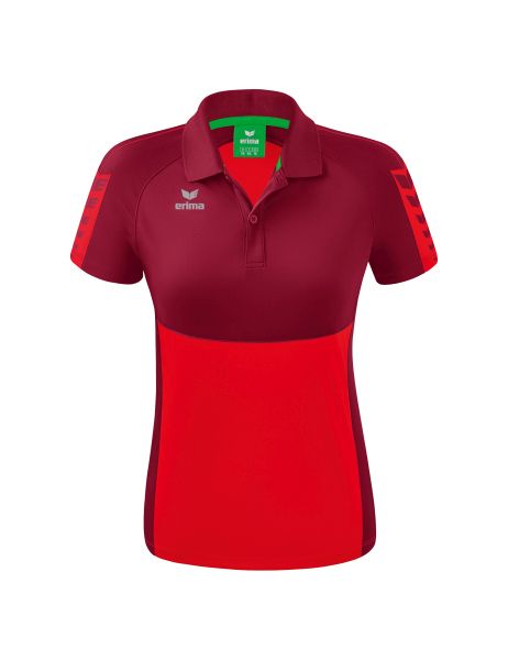 Erima Six Wings Poloshirt Damen rot/bordeaux, Größe: 34