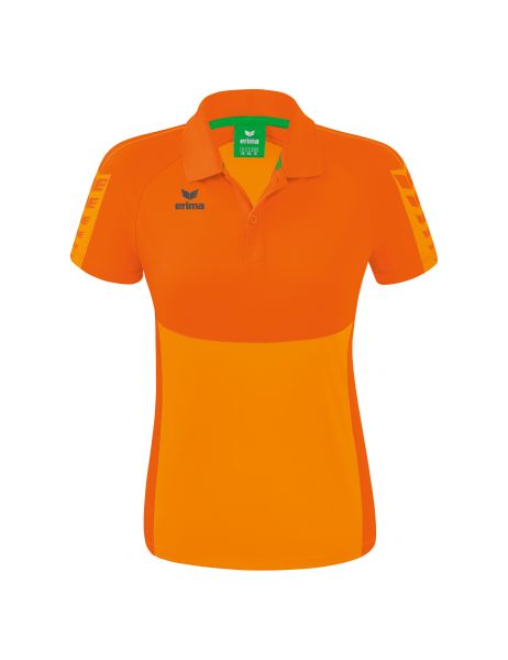 Erima Six Wings Poloshirt Damen new orange/orange, Größe: 34