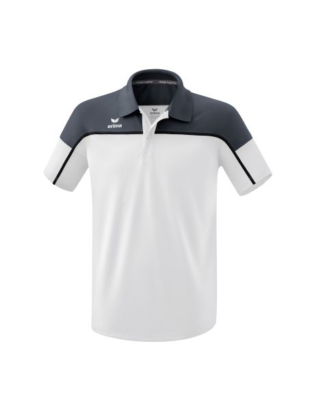 Erima CHANGE by erima Poloshirt Erwachsene weiß/slate grey/schwarz, Größe: S