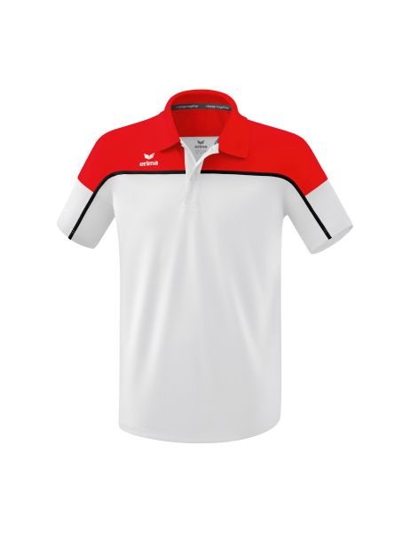 Erima CHANGE by erima Poloshirt Erwachsene weiß/rot/schwarz, Größe: S