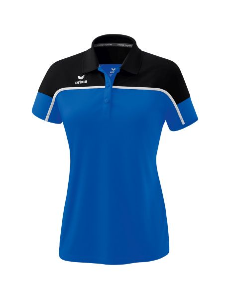 Erima CHANGE by erima Poloshirt Damen new royal/schwarz/weiß, Größe: 34
