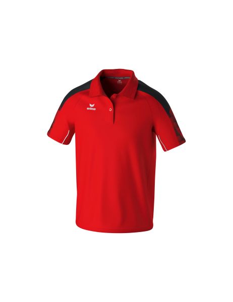 Erima EVO STAR Poloshirt Erwachsene rot/schwarz, Größe: S