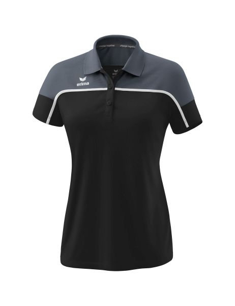 Erima CHANGE by erima Poloshirt Damen black grey/slate grey/weiß, Größe: 34