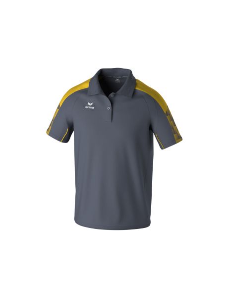 Erima EVO STAR Poloshirt Erwachsene slate grey/gelb, Größe: S