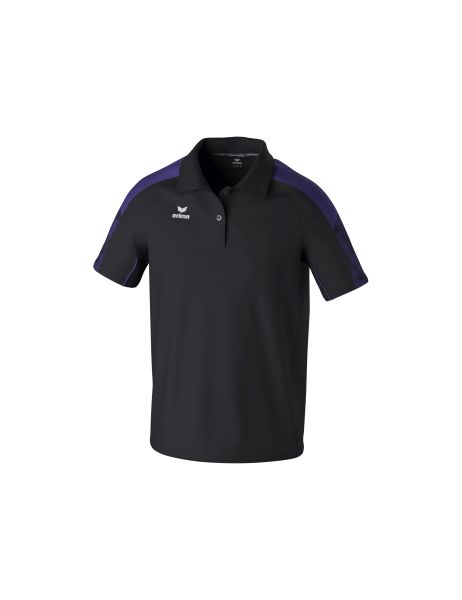 Erima EVO STAR Poloshirt Erwachsene schwarz/ultra violet, Größe: S