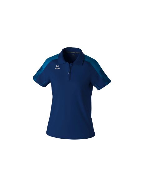 Erima EVO STAR Poloshirt Damen new navy/mykonos blue, Größe: 34