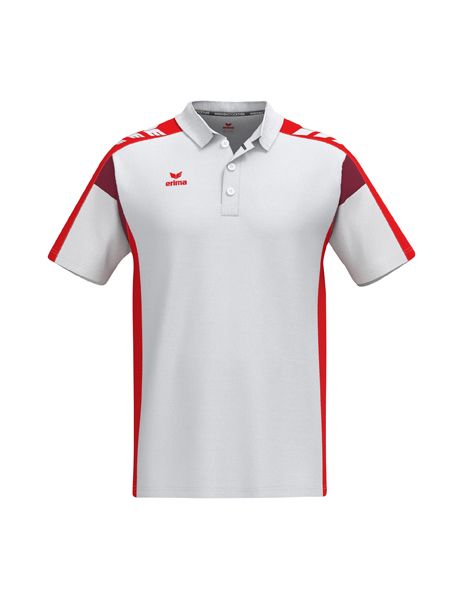 Erima CELEBRATE 125 Poloshirt function Unisex weiß/rot, Größe: XXS