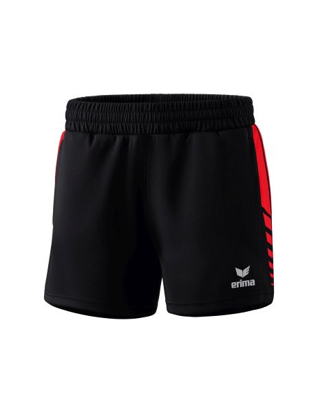 Erima Six Wings Worker Shorts Damen schwarz/rot, Größe: 34