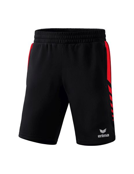 Erima Six Wings Worker Shorts Kinder schwarz/rot, Größe: 116