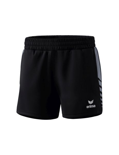 Erima Six Wings Worker Shorts Damen schwarz/slate grey, Größe: 34
