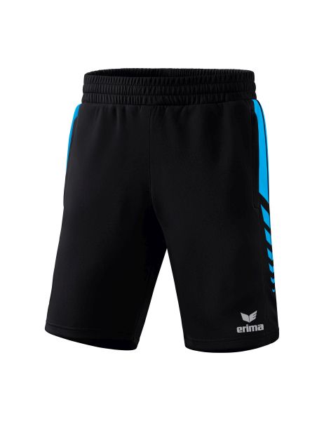Erima Six Wings Worker Shorts Kinder schwarz/curacao, Größe: 116