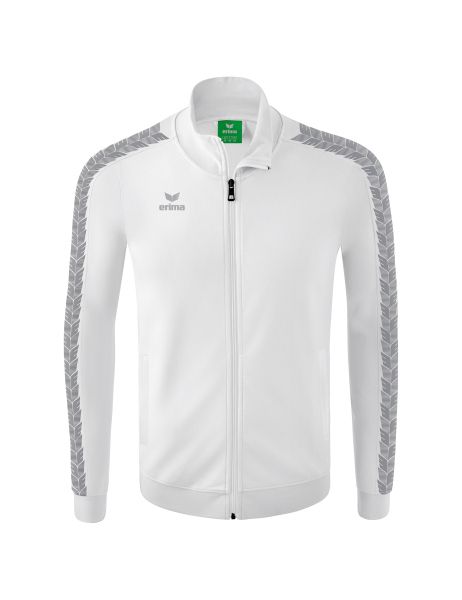 Erima Essential Team Tracktop Jacke Kinder weiß/monument grey, Größe: 128