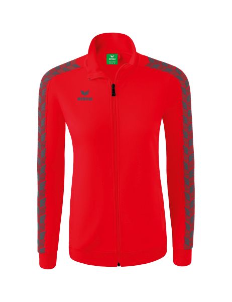 Erima Essential Team Tracktop Jacke Damen rot/slate grey, Größe: 34