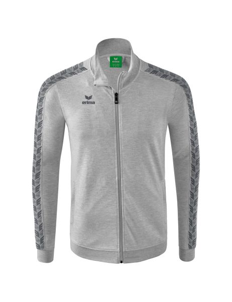 Erima Essential Team Tracktop Jacke Kinder hellgrau melange/slate grey