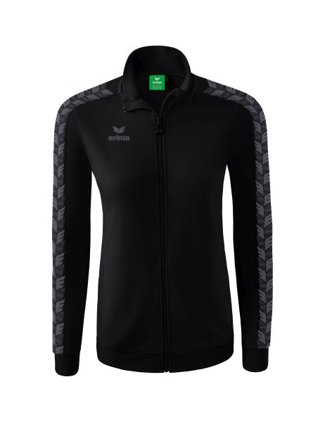 Erima Essential Team Tracktop Jacke Damen schwarz/slate grey, Größe: 34