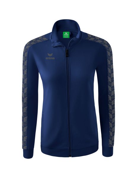Erima Essential Team Tracktop Jacke Damen new navy/slate grey, Größe: 34