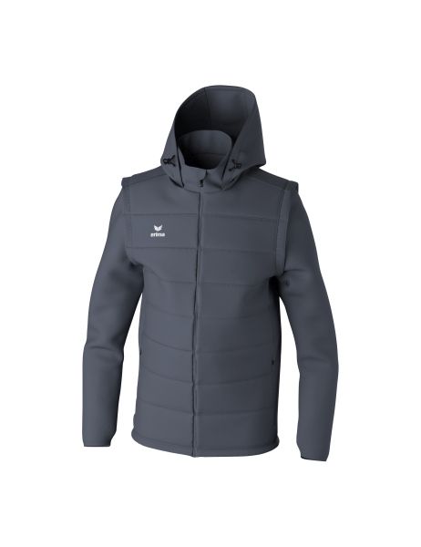 Erima TEAM Jacke mit abnehmbaren Ärmeln Erwachsene slate grey, Größe: S