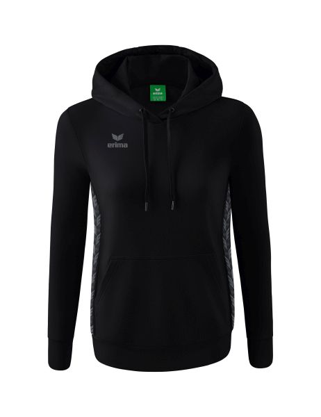 Erima Essential Team Kapuzensweat Damen schwarz/slate grey, Größe: 34