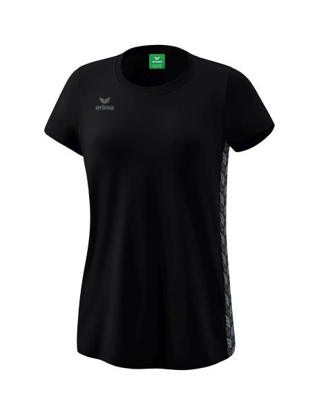 Erima Essential Team T-Shirt Damen schwarz/slate grey, Größe: 34