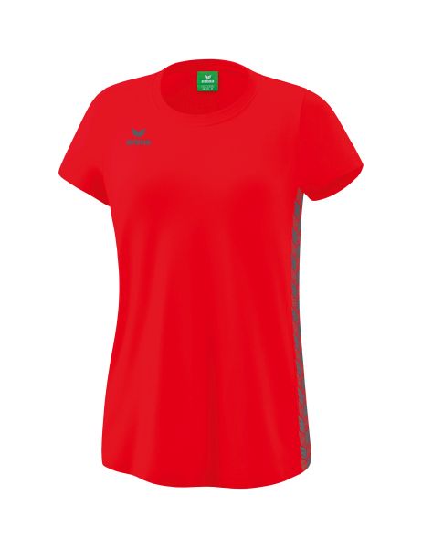 Erima Essential Team T-Shirt Damen rot/slate grey, Größe: 34
