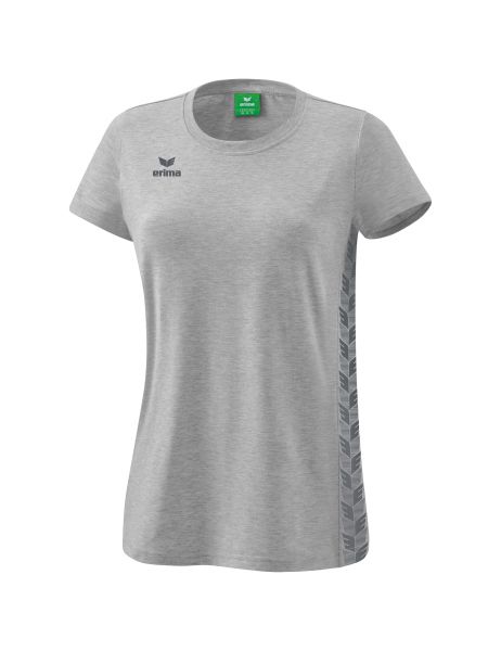 Erima Essential Team T-Shirt Damen hellgrau melange/slate grey, Größe: 34