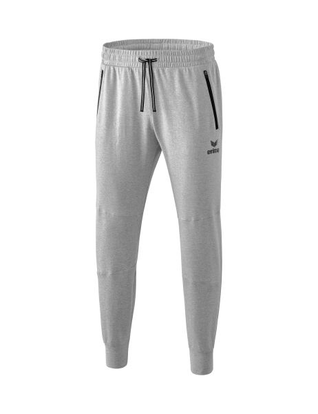 Erima Essential Sweathose Kinder hellgrau melange/schwarz, Größe: 128