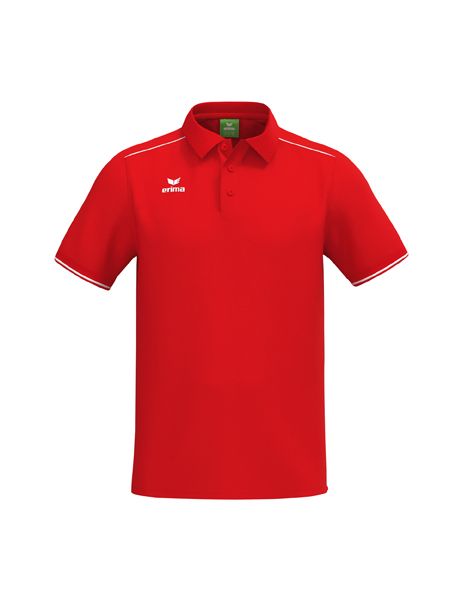 Erima CMPT Poloshirt Erwachsene rot/weiß, Größe: S