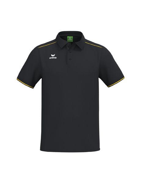 Erima CMPT Poloshirt Erwachsene schwarz/gelb, Größe: S