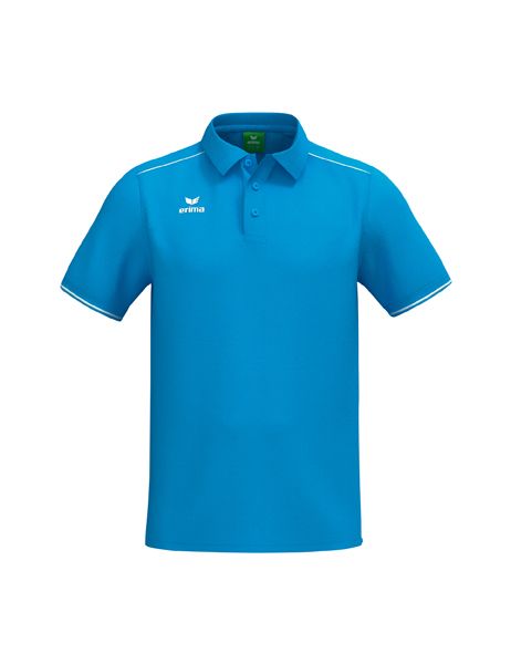 Erima CMPT Poloshirt Erwachsene curacao/weiß, Größe: S