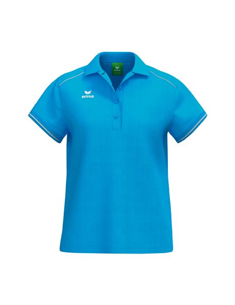 Erima CMPT Poloshirt Damen curacao/weiß