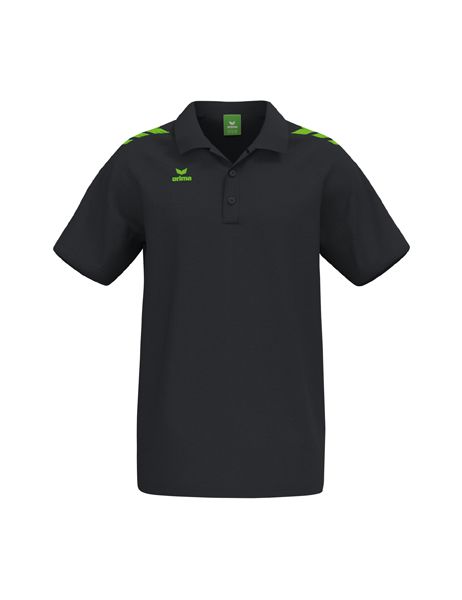 Erima CMPT 3 Wings Poloshirt Unisex schwarz/green gecko