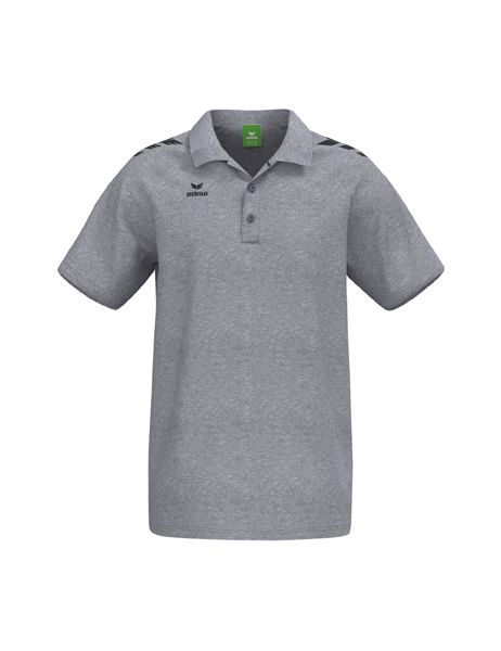 Erima CMPT 3 Wings Poloshirt Unisex grau melange/schwarz