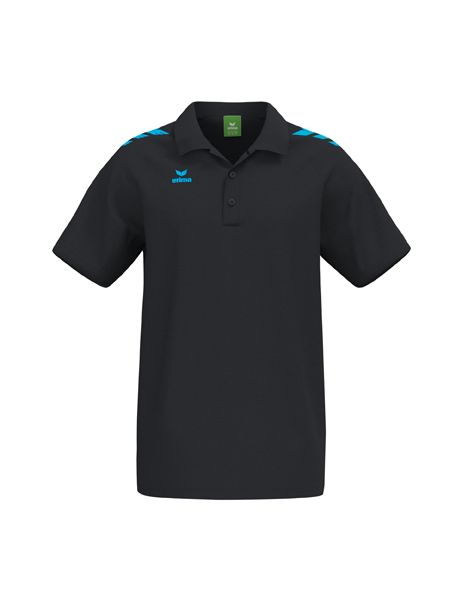 Erima CMPT 3 Wings Poloshirt Unisex schwarz/curacao
