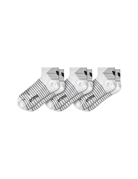 Erima 3-Pack Kurzsocken weiß, Größe: 31-34