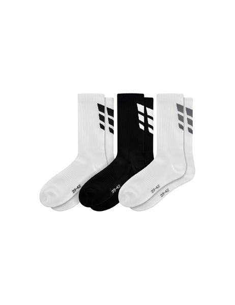 Erima 3 Wings Socks 3pack weiß/schwarz, Größe: 31-34
