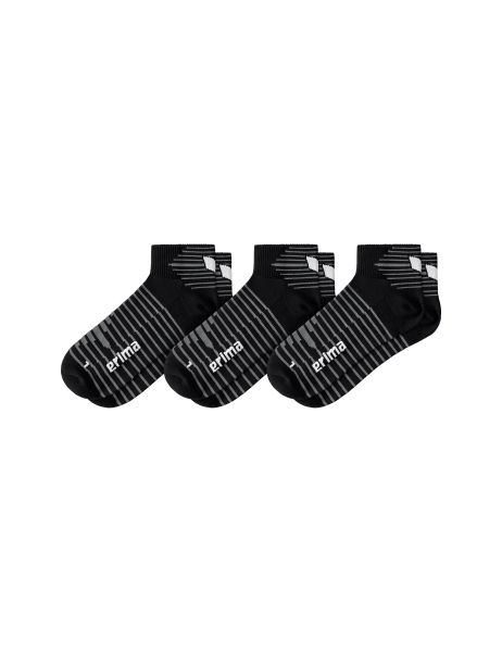 Erima 3-Pack Kurzsocken schwarz, Größe: 31-34