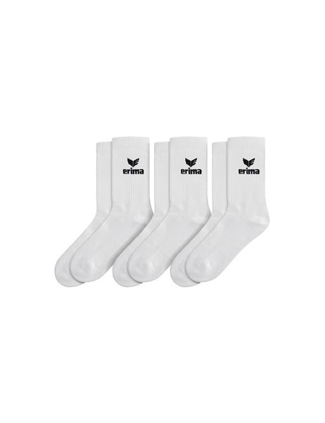 Erima Sport Socks 3pack new white, Größe: 31-34
