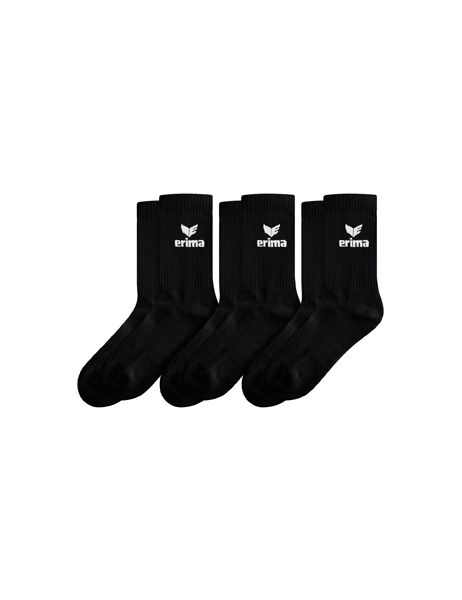 Erima Sport Socks 3pack schwarz, Größe: 31-34