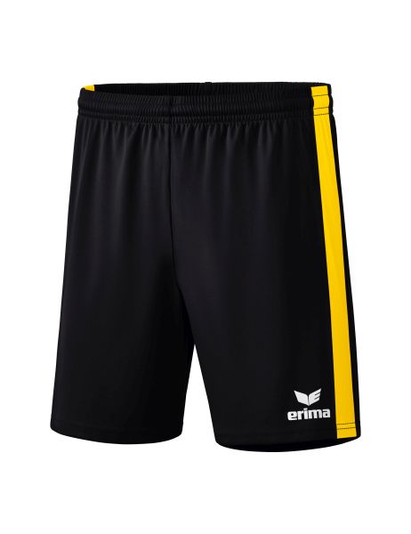 Erima Retro Star Shorts Kinder schwarz/gelb, Größe: 128