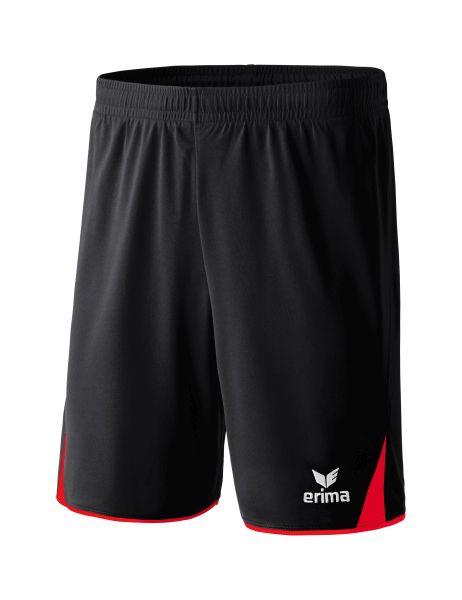 Erima CLASSIC 5-C Shorts Kinder schwarz/rot, Größe: 128