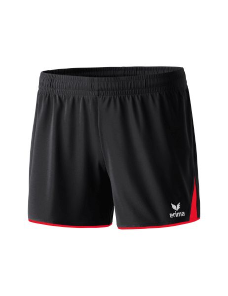 Erima CLASSIC 5-C Shorts Damen schwarz/rot