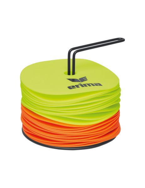 Erima MARKIERUNGSSCHEIBEN SET neon gelb/orange